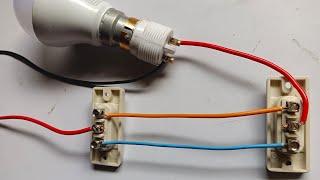 two way switch simple wiring connection#az electrical works#board wiring