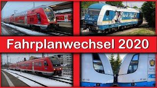 Fahrplanwechsel in Bayern | Alle Neuerungen | 2020