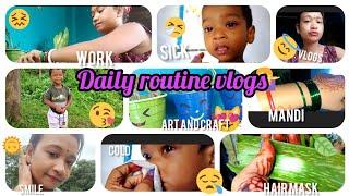 DUGGU IS SICK //FULL DAY ROUTINE VLOGS WITH US//HOPE YOU LIK ITS .