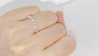 DIY Basic elastic cord Silver Ball Ring 은볼 반지 만들기 -우레탄줄 매듭 묶는법 Anillo