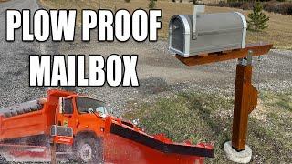 DIY Mailbox Post that Swings | SnowPlow Proof with Concrete Footing | How to Build and Install