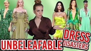 MOST UNFORGETTABLE DRESSES & UNBE-LEAF-ABLE MISTAKES #green #dresses #fashion #style #celebrities