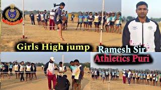 Girls High jump, Athletics Puri @AthleticsPuri #rpf #viralvideo #youtube