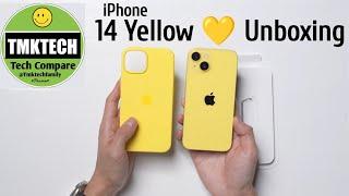 New iPhone 14 Yellow Colour Unboxing and Looks @TMKTECH