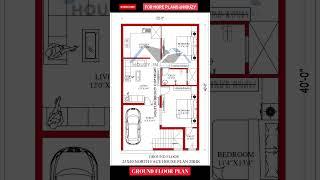 25 x 40 north facing house #houzy #25x40 #25x40houseplan #floorplan #housemap #3dhouse #3d #viral