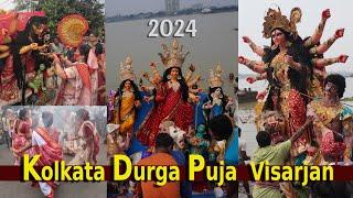 Kolkata Durga Puja Visarjan Durga Puja 2024 Durga Visarjan Babughat Vijayadashami