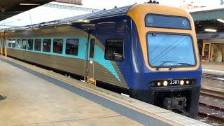 Sydney Trains: the Canberra Xplorer crawls out of Sydney terminal