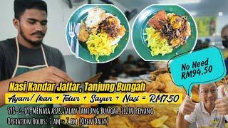 Nasi Kandar Jaffar, Tanjung Bungah - Ayam or Ikan, Telur, Sayur, Nasi RM7.50 ONLY