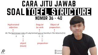 Cara JITU Jawab Soal TOEFL Written Expression No 36-40