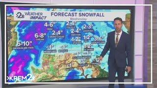 Weather Impact Alert | Snowfall in Washington & Idaho