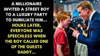 A MILLIONAIRE INVITED A STREET BOY TO A LUXURY PARTY TO HUMILIATE HIM... HOURS LATER, EVERYONE...