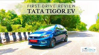 @tata.evofficial Tigor EV - First Drive Review #TigorEV #electricsedan #speedhounds