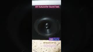 DIY 8" Subwoofer | Sound Test