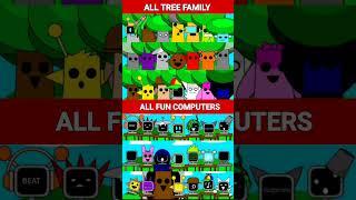 SPRUNKI MR TREE FAMILY VS SPRUNKI MR FUN COMPUTERS SUPER SHORTS VIDEO #VIRALSHORT