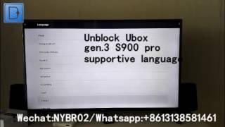 Unblock TV Box Gen.3 S900 pro Android 5.1 Supportive Language安博盒子三代