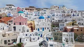 690851 Santorini Drone Houses Picturesque By Chris Giatrakos Artlist 4K