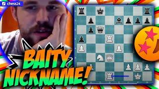 Magnus Carlsen vs chess24 user CarlsensNightmare | Magnus Carlsen Banter Blitz