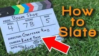 How to Slate for Movies - Boom Shot