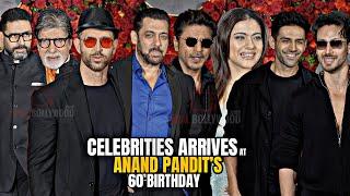 Celebrities arrives at Anand Pandit’s 60th Birthday Bash | Salman Khan, Shahrukh Khan, Amitabh B