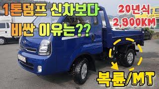 신차보다 비싼 1톤덤프 이유? 디젤/경유차 단종??? 20년2천키로[복륜덤프]