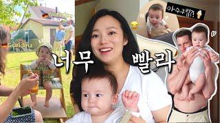 Neo's growing too fast!Visiting my father-in-law's birthday, Baby food️BLW, Korean food | VLOG