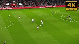 4K | FL 2025 Ultra Realism Graphic & Sound Mod | Arsenal vs. Newcastle | Carabao Cup 24/25