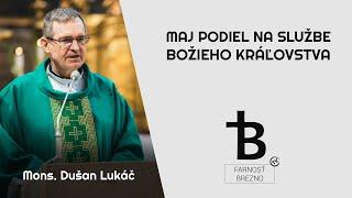 Maj podiel na službe Božieho kráľovstva. │ o. Dušan Lukáč