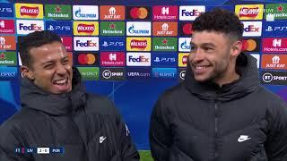 "I've scored prettier!" Oxlade-Chamberlain can't believe Thiago's answer about wonder goal 