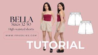 EASIEST PAIR OF SHORTS TO MAKE! - Bella Shorts Sewing Tutorial and Digital Pattern!