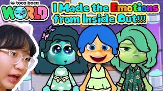 I made the EMOTIONS from INSIDE OUT 2!!! - Toca Life World