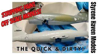 How To Strip Paint Off Scale Plastic Models Made Simple Using Household Items!  Won't Damage Plastic