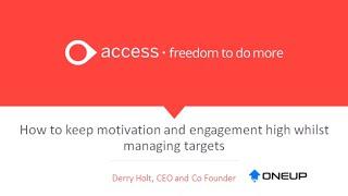 OneUp Sales: Keep your recruitment teams motivation and engagement high whilst managing targets