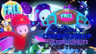 FALL GUYS LIVE | CUSTOM LOBBIES CHAMPIONSHIP | SEASON 5 | LIVE STREAM SERIES (PS4) #fallguys