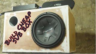 How to EASILY make a ported subwoofer box - CHEAP