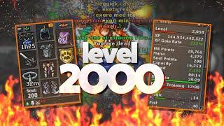 EK LEVEL 2000 DYING IN THE OVERLURE | LEVEL 1300 TAKING 6K DAMAGE IN 1 HIT!! @TibiaFerumbrinha 