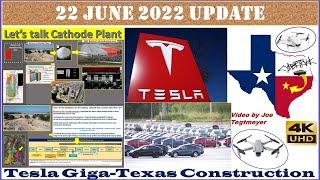 Tesla Gigafactory Texas 22 June 2022 Cyber Truck & Model Y Factory Construction Update (07:15AM)