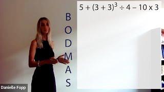 How to use BODMAS to solve an equation