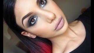 Makeup Geek "Navy smokey eyes with Limecrime Cashmere Velvetine " - EbonyMaizeMakeup -