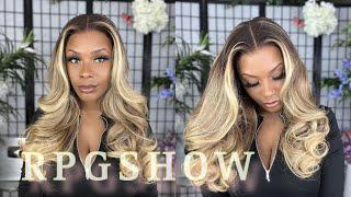 SALON COLOR at Home! NEW Glueless Fit 2.0  Brown W/ Caramel Blonde Balayage Wig- Dominic030 RPGShow