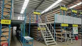 Warehouse Multi Level Pallet Racking Supported Mezzanine System