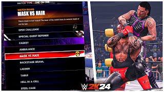 WWE 2K24: What If 2K Add Mask Vs Hair Match!