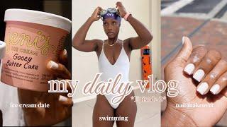 *24 hours* with me GETTING NAILS DONE + SWIMMING + WALLPAPER FAIL VLOG | Episode 2 | Cait The Great