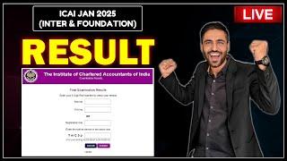 LIVE ICAI JAN 2025 RESULT CHECKING