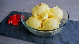 Saffron Vanilla Bean Ice Cream Recipe | Alex and Felix Recipes