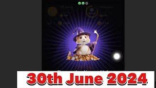 How To UNLOCK 30th June Hamster Daily Combo Cards Today  and CLAIM your 5MILLION HAMSTER COIN