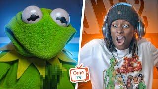 Kermit can't stop whipping out the cucumber (OmeTV)