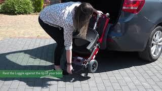 Folding and Putting Luggie Lightweight Mobility Scooter into a car