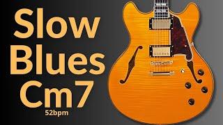 Deep Sentimental Blues Guitar Backing Track in C Minor (Cm7)