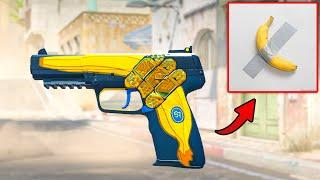 THIS NEW BANANA CRAFT IS INSANE- How to Craft Duct Taped Banana in CS2 -BEST COMBO STICKER CRAFTS