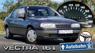 1989 Opel Vectra 1.6i (75 KM) | V-MAX, 0-100 km/h, prezentacja, próba autostradowa. | 4K